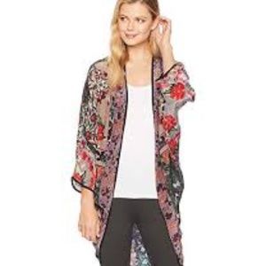 Boho floral cocoon top